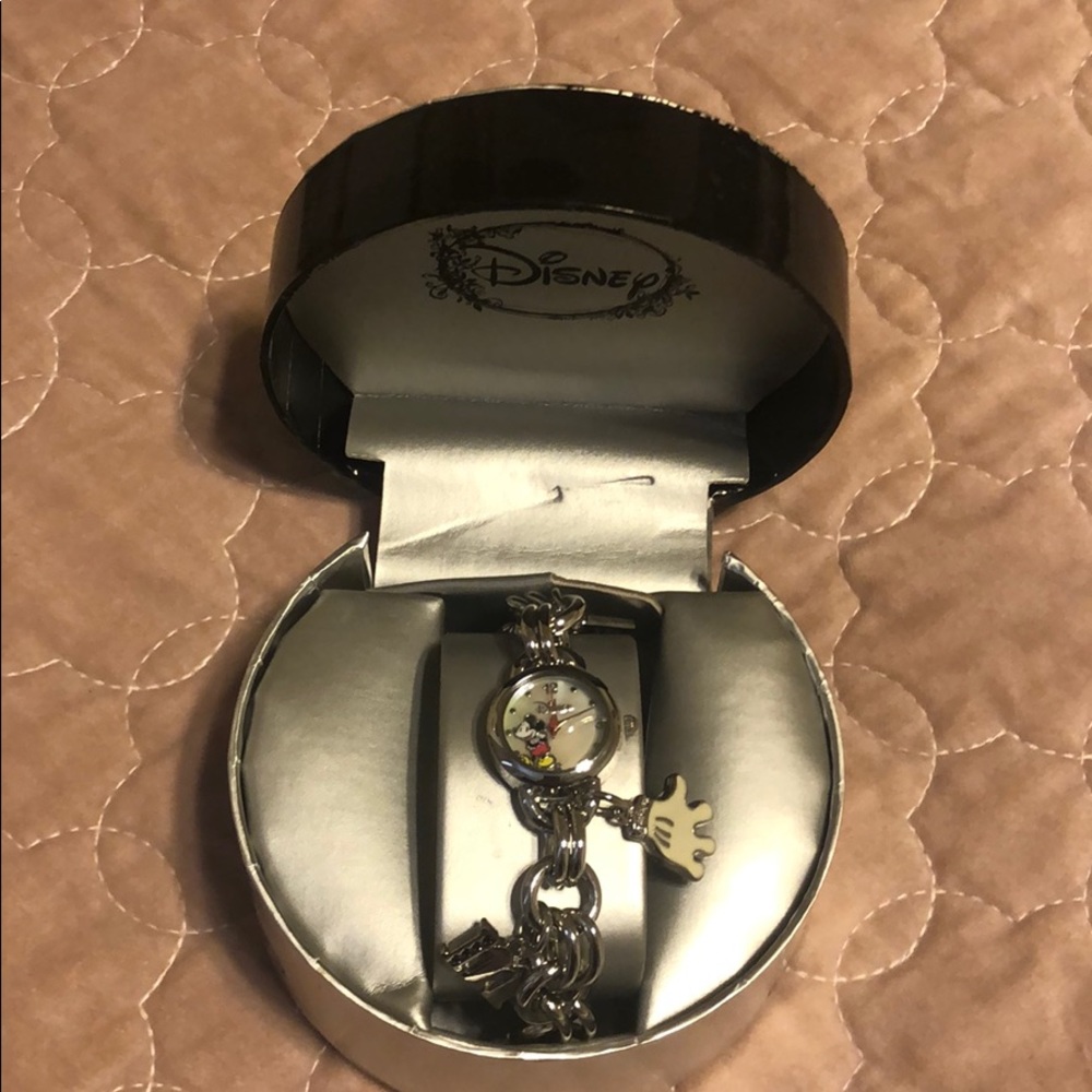 Mickey Mouse Charm Bracelet Watch
